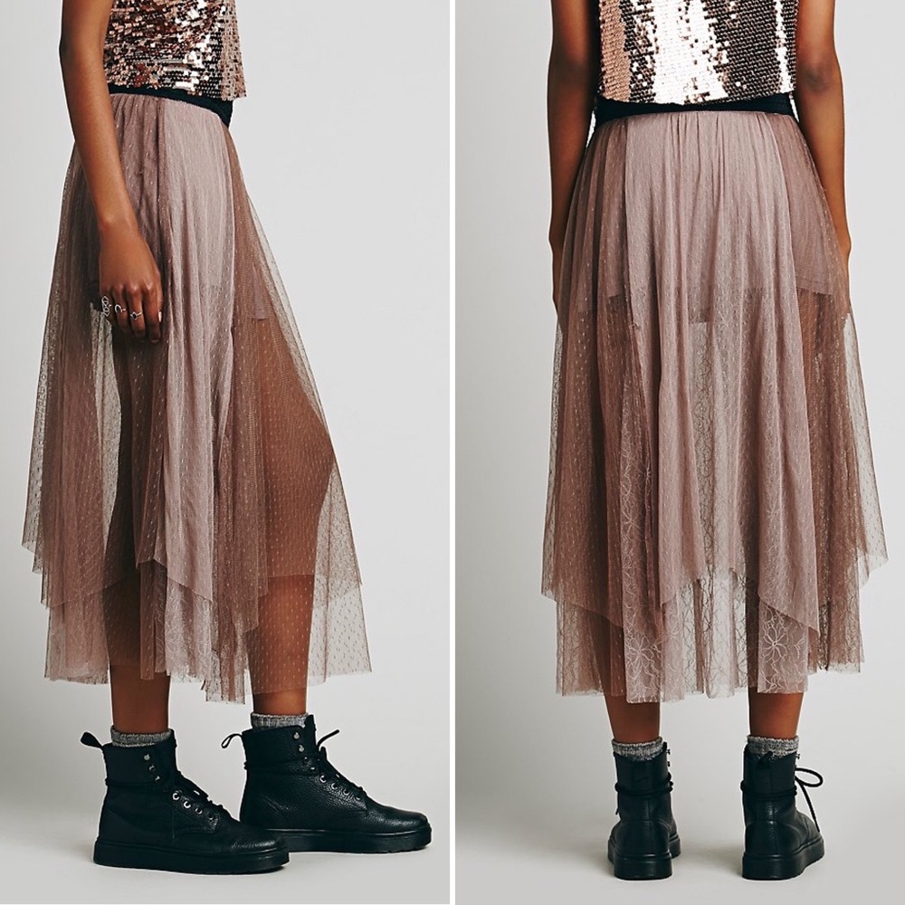 Free People Sugar Plum Skirt